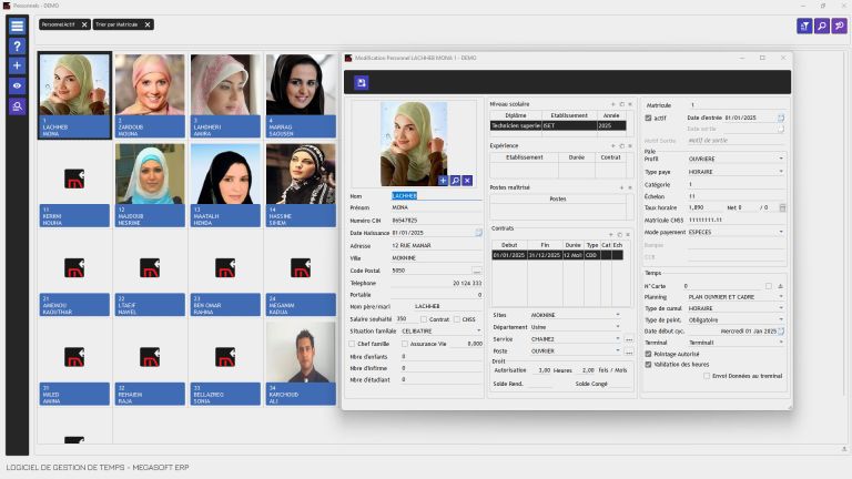 logiciel de pointage , logiciel de pointage tunisie