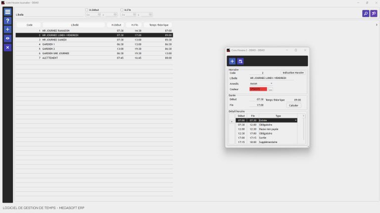logiciel de pointage , logiciel de pointage tunisie