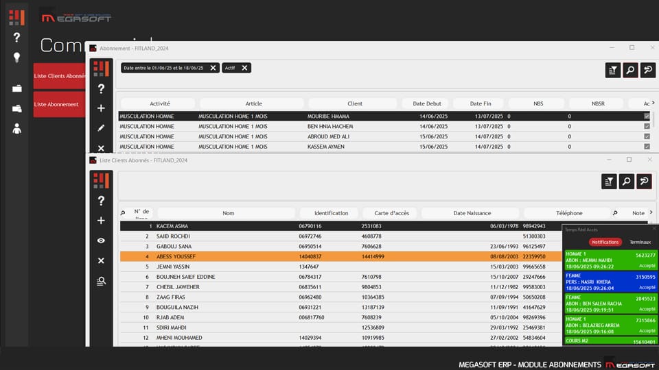 Logiciel gestion salle de sport Tunisie
