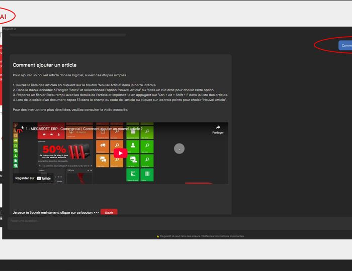 Logiciel de gestion commerciale piloté par IA