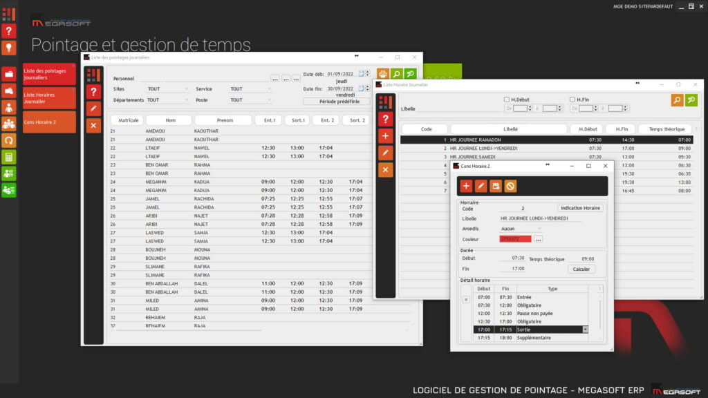 logiciel de pointage tunisie – pointage tunisie – gestion de pointage des employés – logiciel de pointage gratuit – gestion de présence